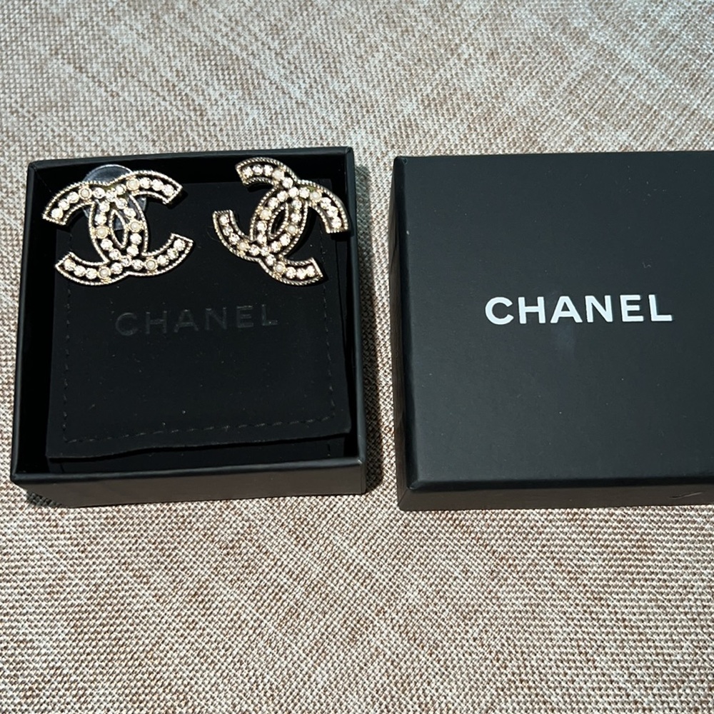 Authentic Statement Chanel Studs - image 2